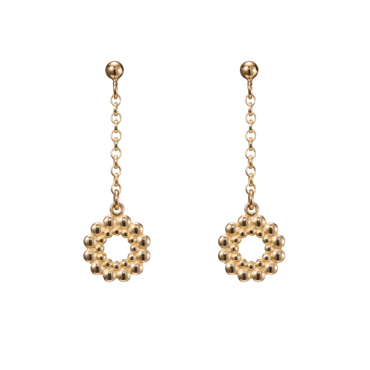 Kalevala Circle of Light Bronze Drop Earrings