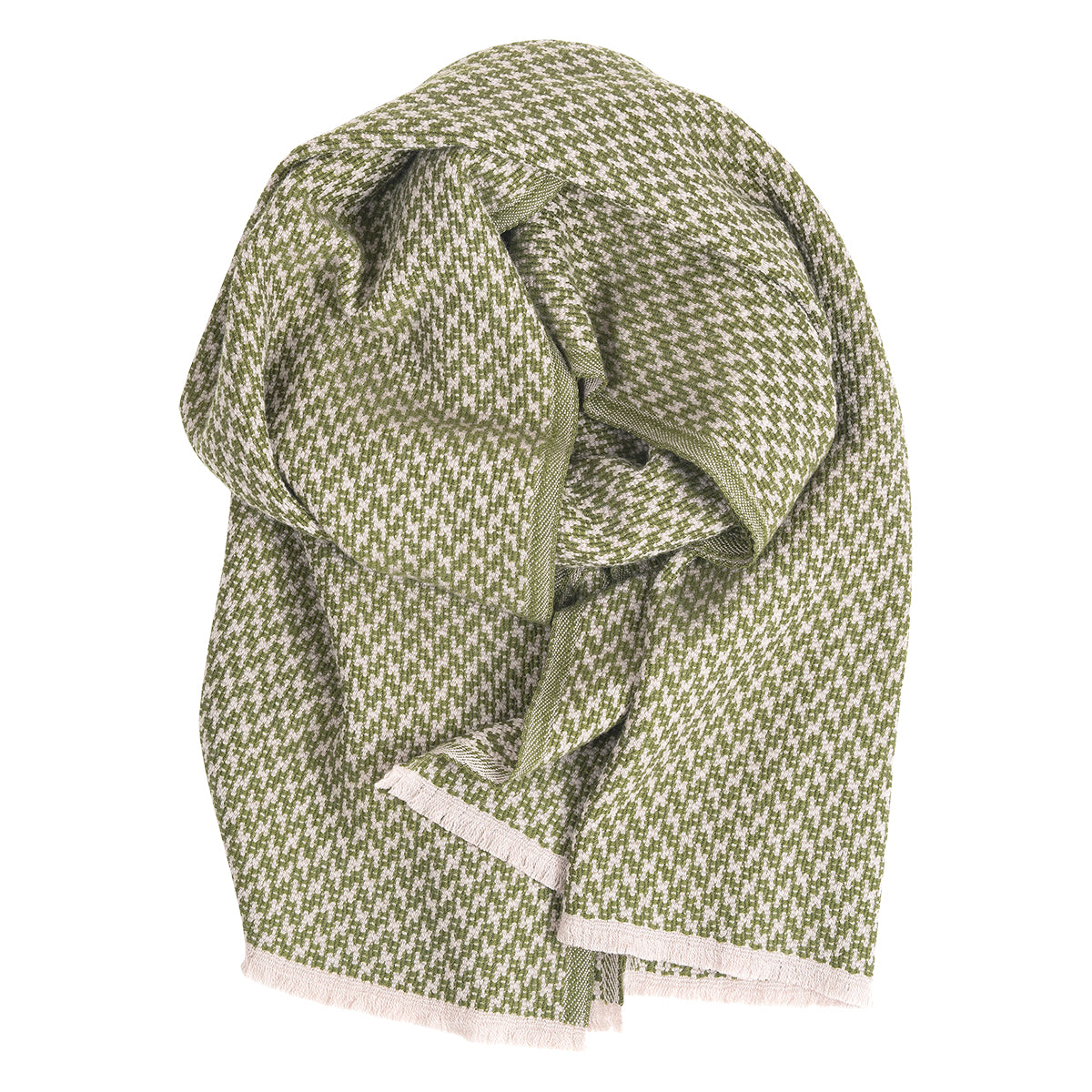 Lapuan Kankurit Salla Olive / Beige Wool Scarf