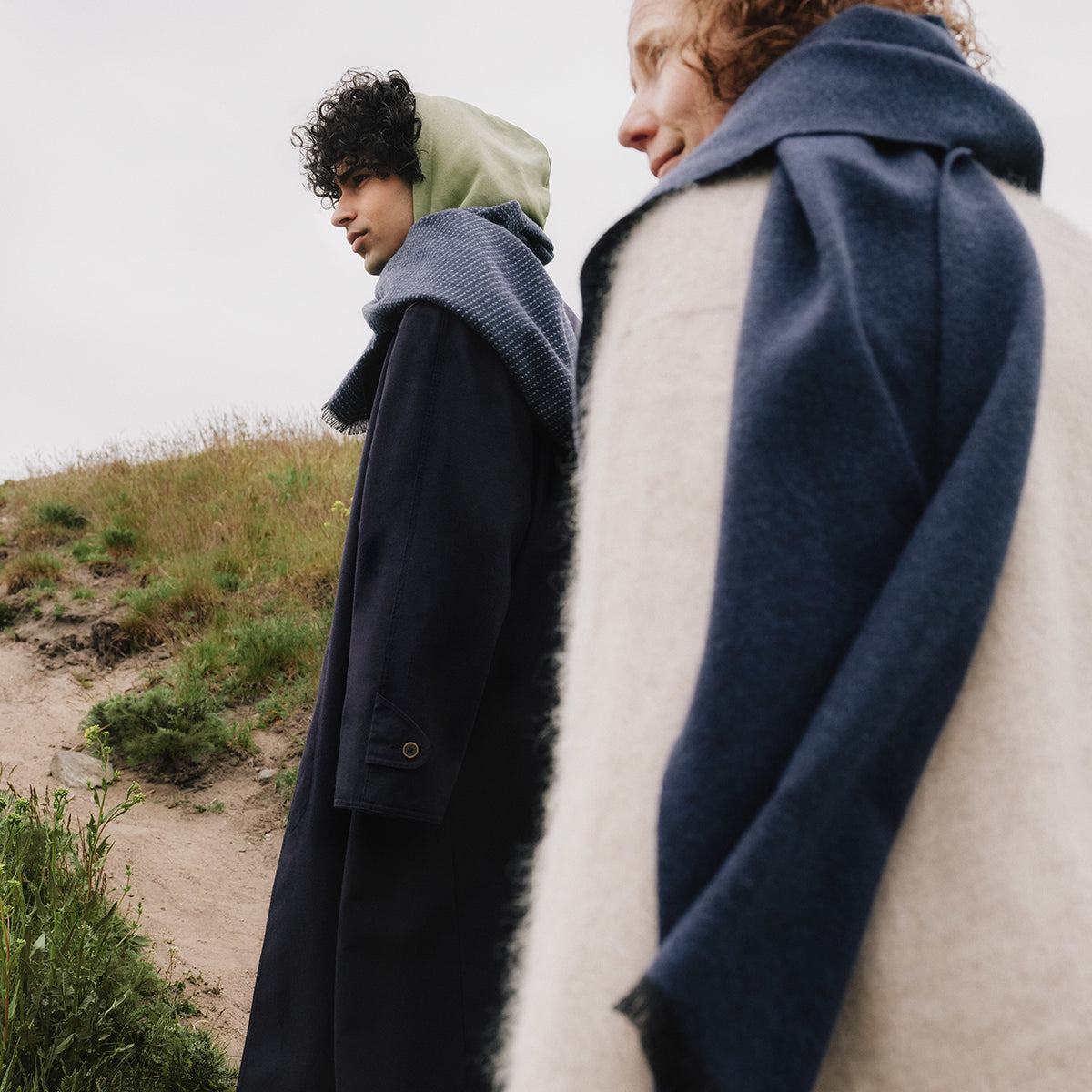 Lapuan Kankurit Hanki Dark Blue Wool Scarf