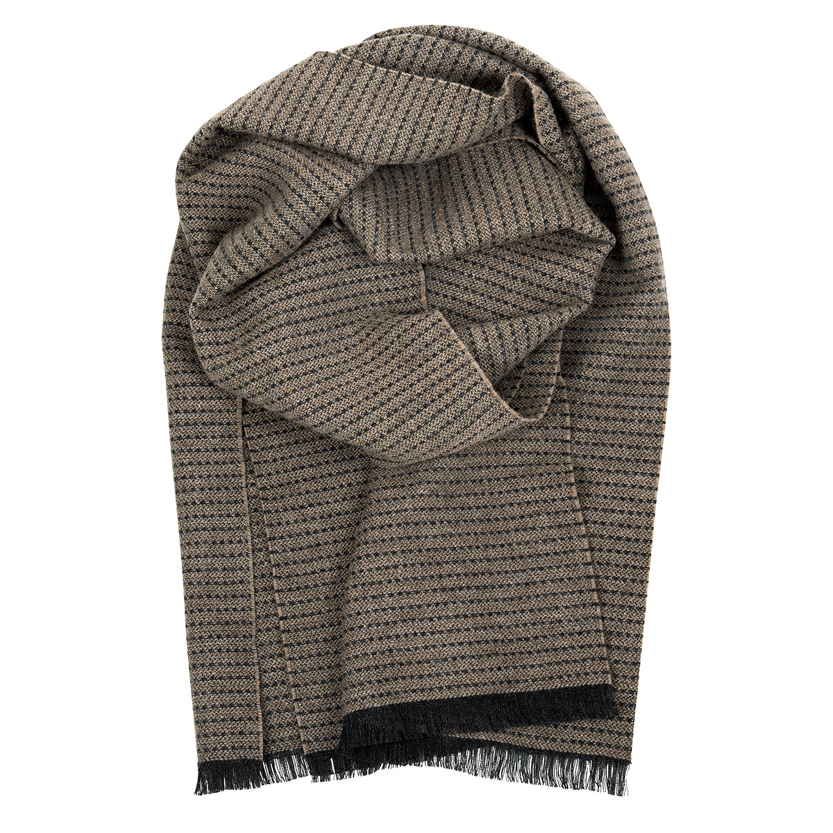 Lapuan Kankurit Hile Brown / Black Wool Scarf