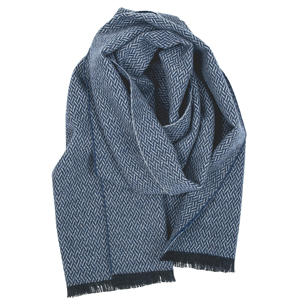 Lapuan Kankurit Huurre Dark Blue Wool Scarf