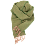 Lapuan Kankurit Ilo Olive Green / Powder Wool Scarf
