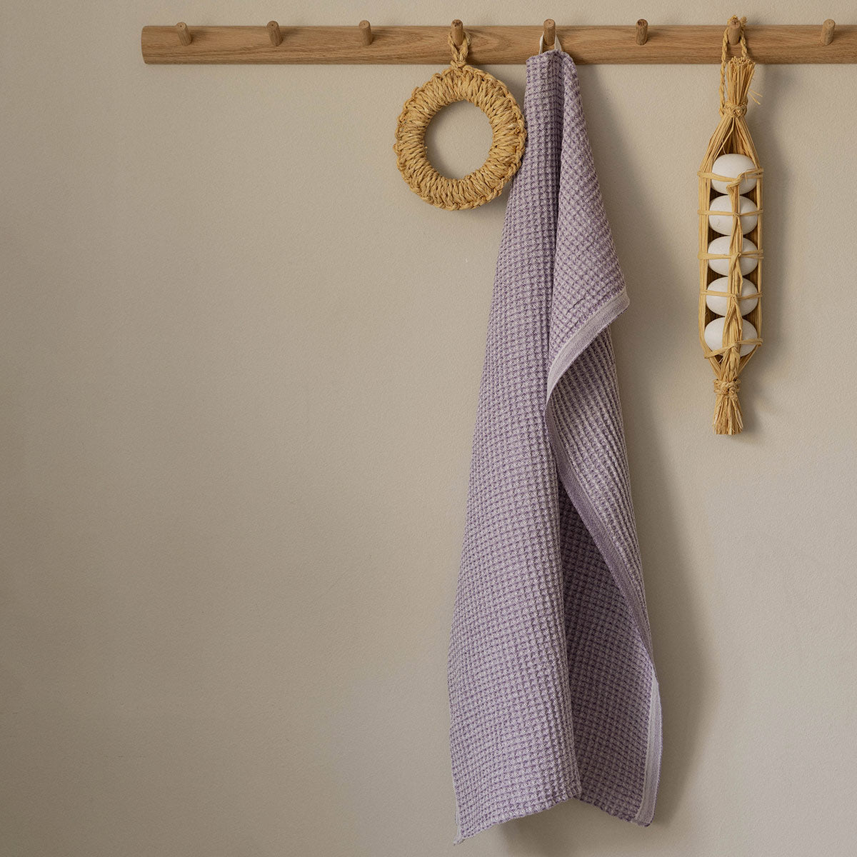 Lapuan Kankurit Maija Purple / White Kitchen Towel