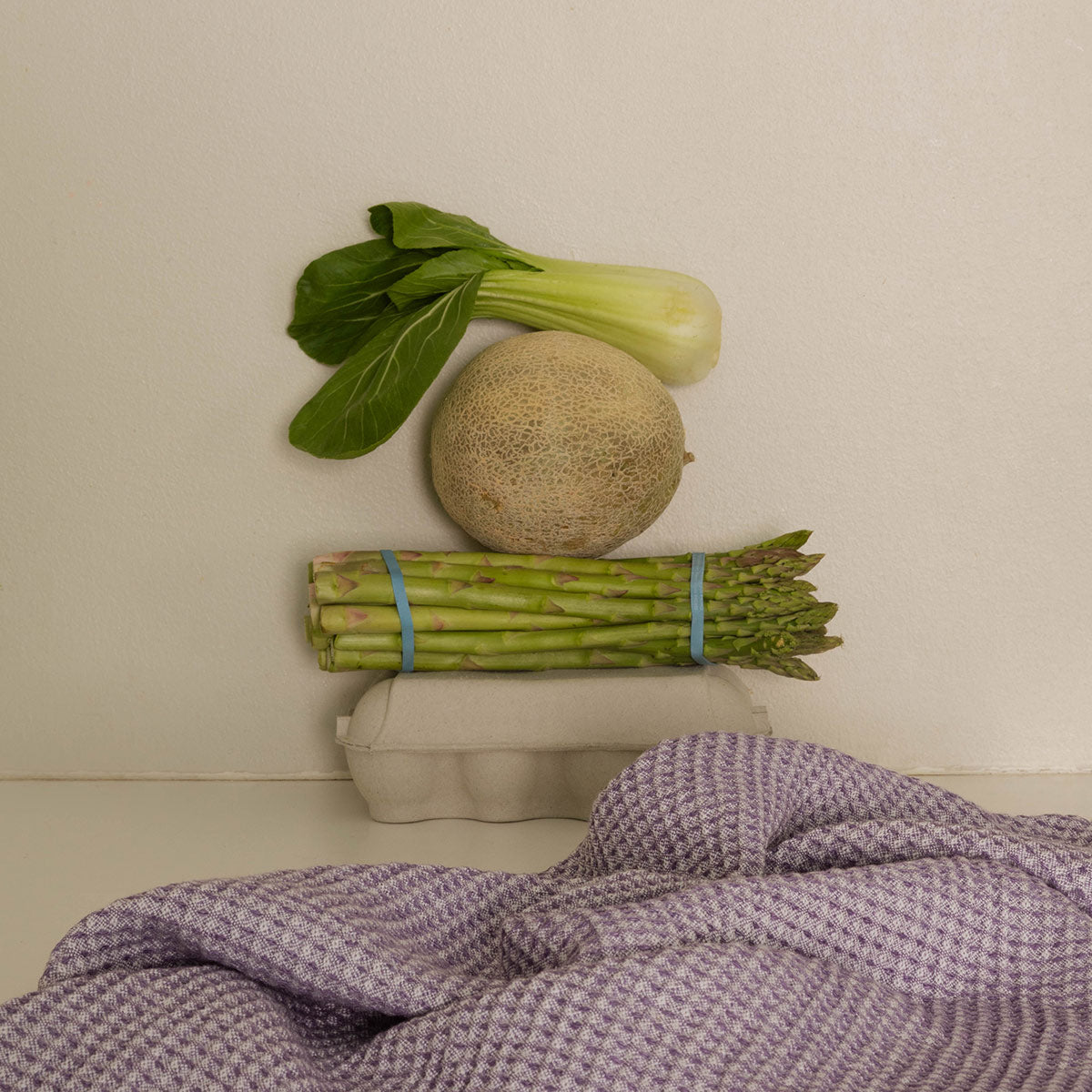 Lapuan Kankurit Maija Purple / White Kitchen Towel
