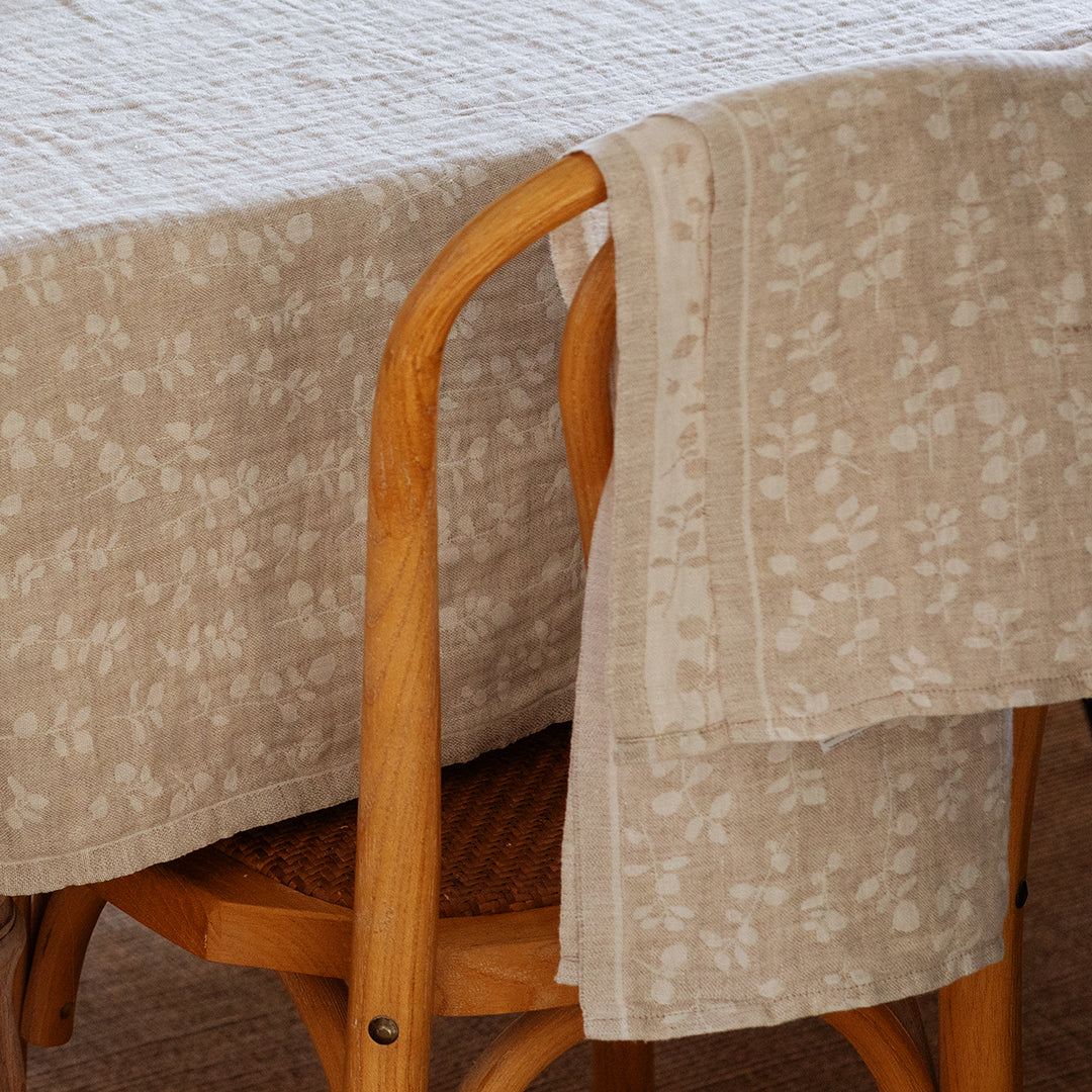Lapuan Kankurit Meirami Beige / White Tea Towel