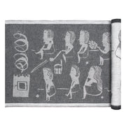Lapuan Kankurit Naisten Sauna Dark Grey / White Bench Cover