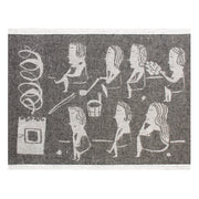 Lapuan Kankurit Naisten Sauna Dark Grey / White Seat Cover