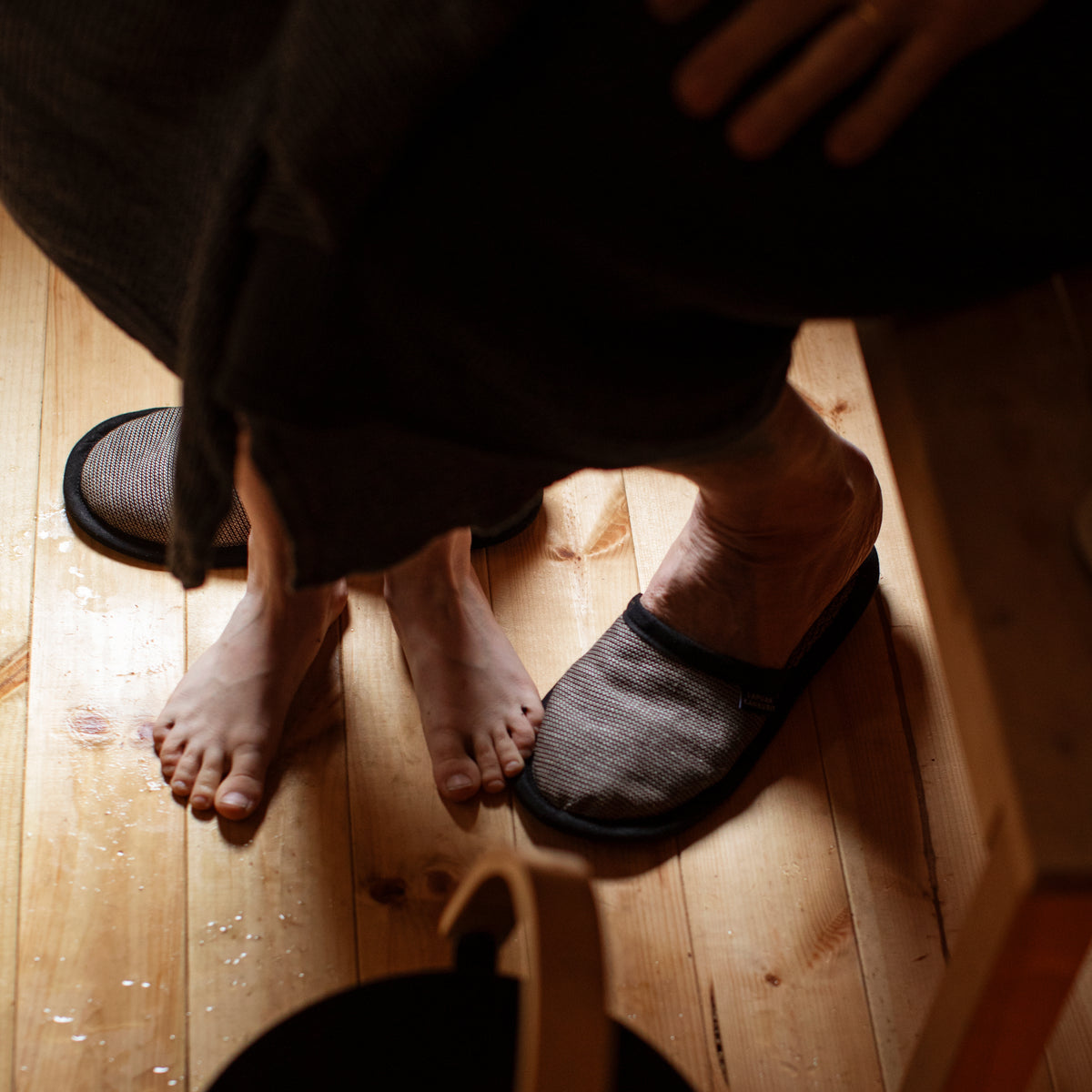 Lapuan Kankurit Onni Black / Beige Slippers