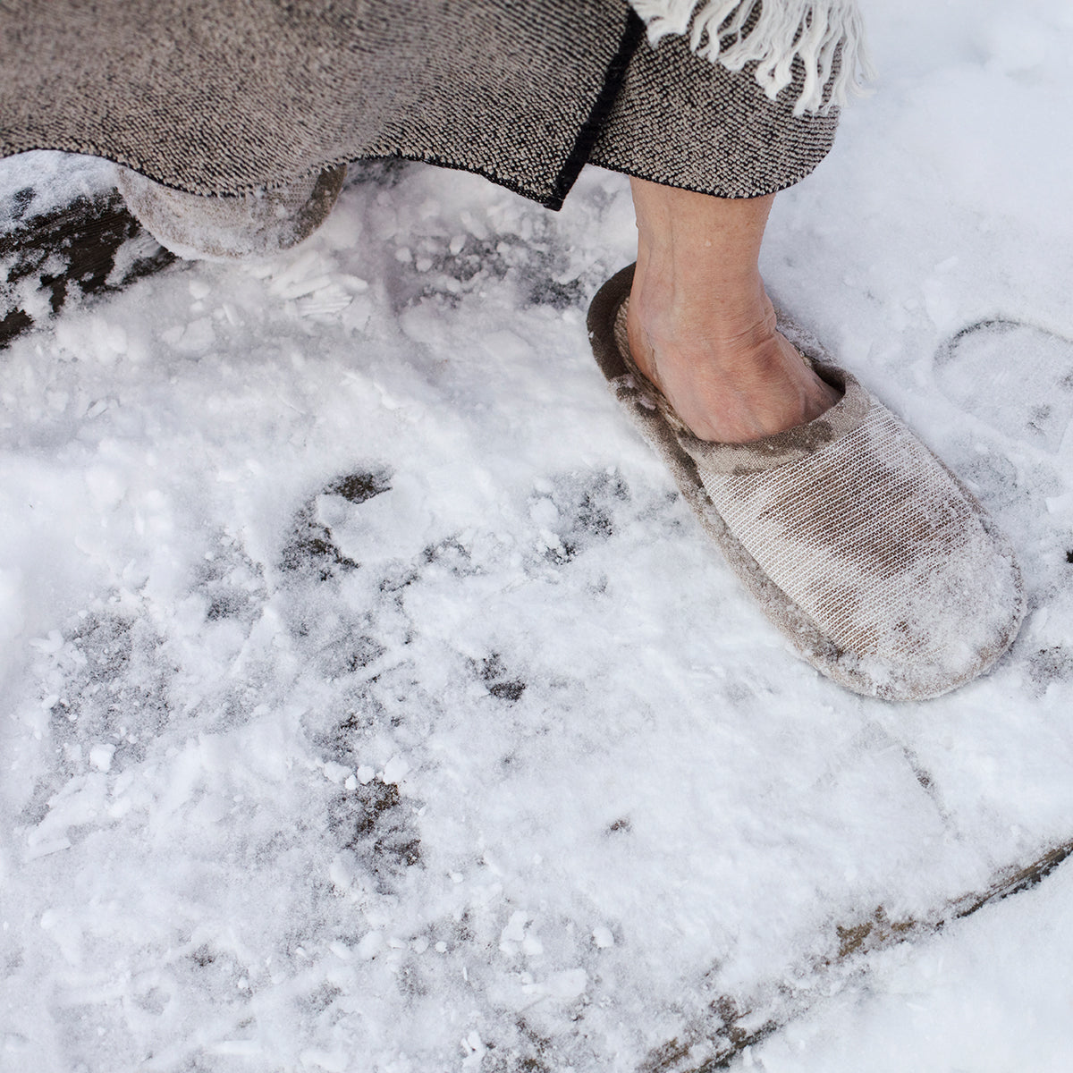 Lapuan Kankurit Onni Beige / White Slippers