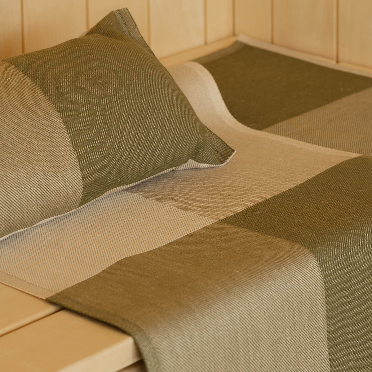 Lapuan Kankurit Saaristo Green / Beige Sauna Pillow