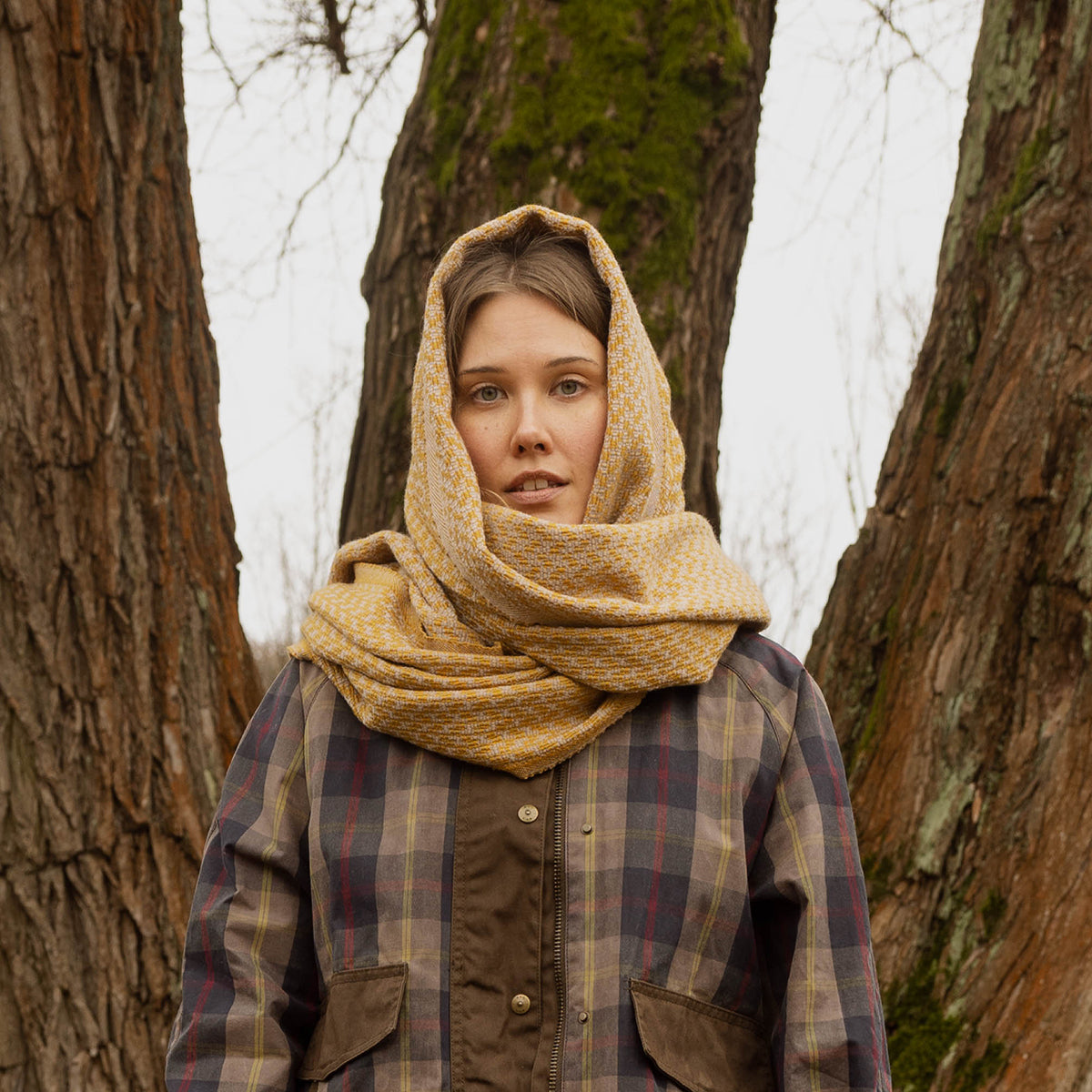 Lapuan Kankurit Salla Honey / Beige Wool Scarf