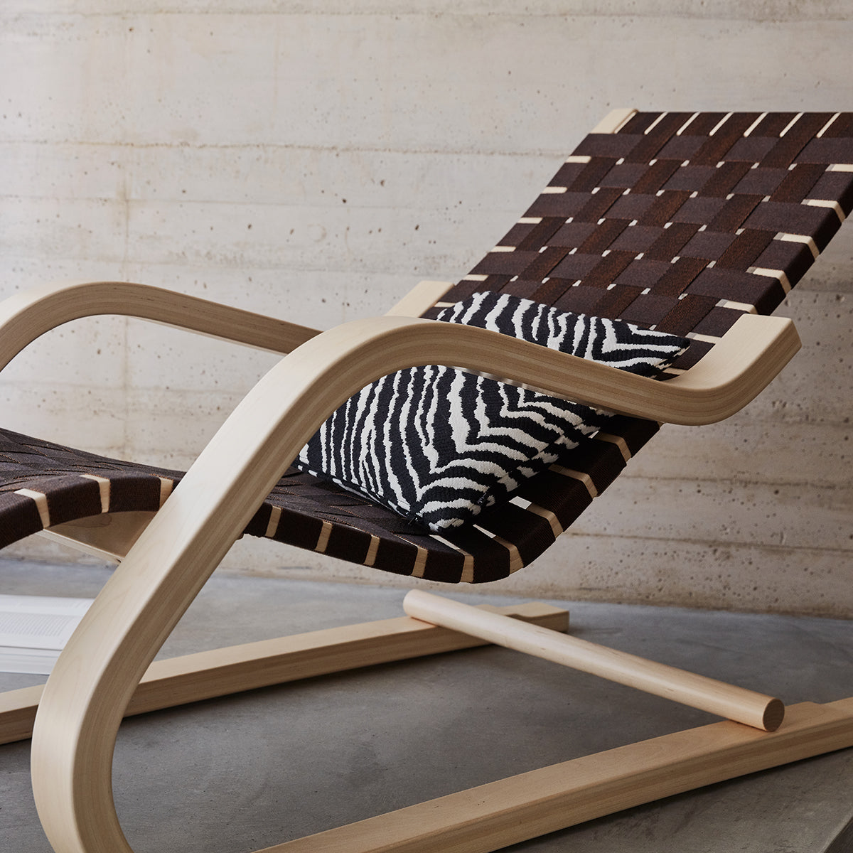 Artek Zebra Black / White Throw Pillow