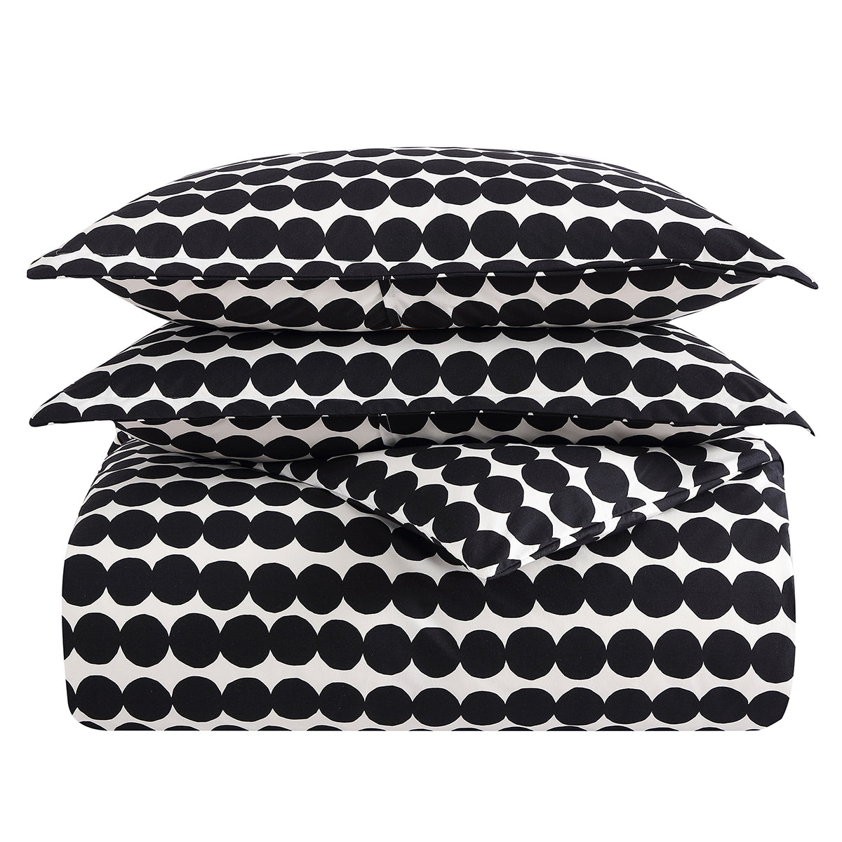 Marimekko Rasymatto White / Black Full / Queen Duvet Cover Set