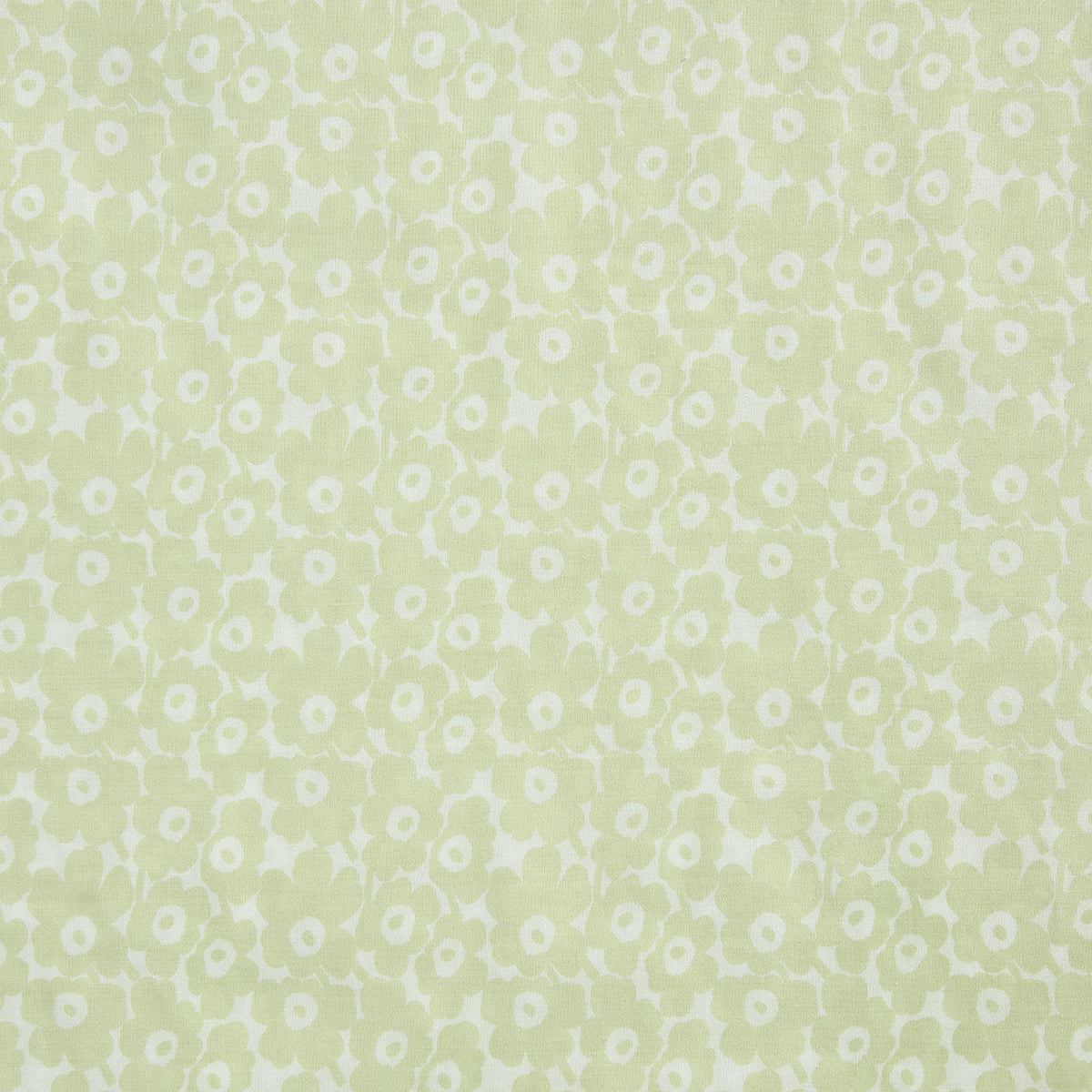 Marimekko Pikkuinen Unikko Light Green / White King Sheet Set