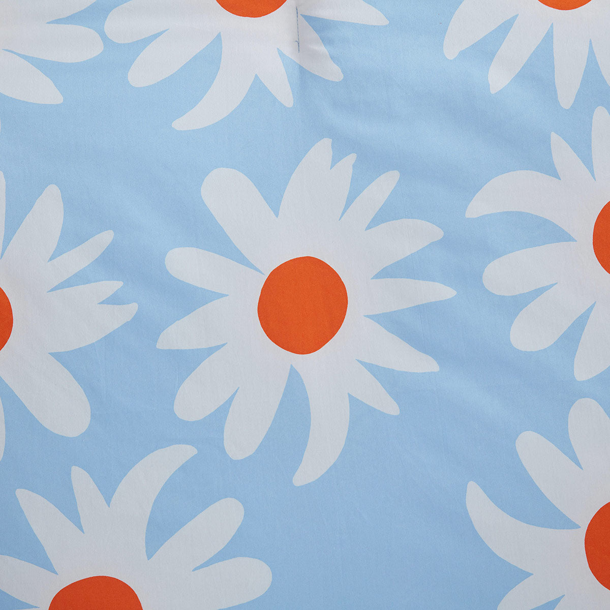 Marimekko Rakastaa Ei Rakasta Light Blue / Orange Duvet Cover Set - Full / Queen