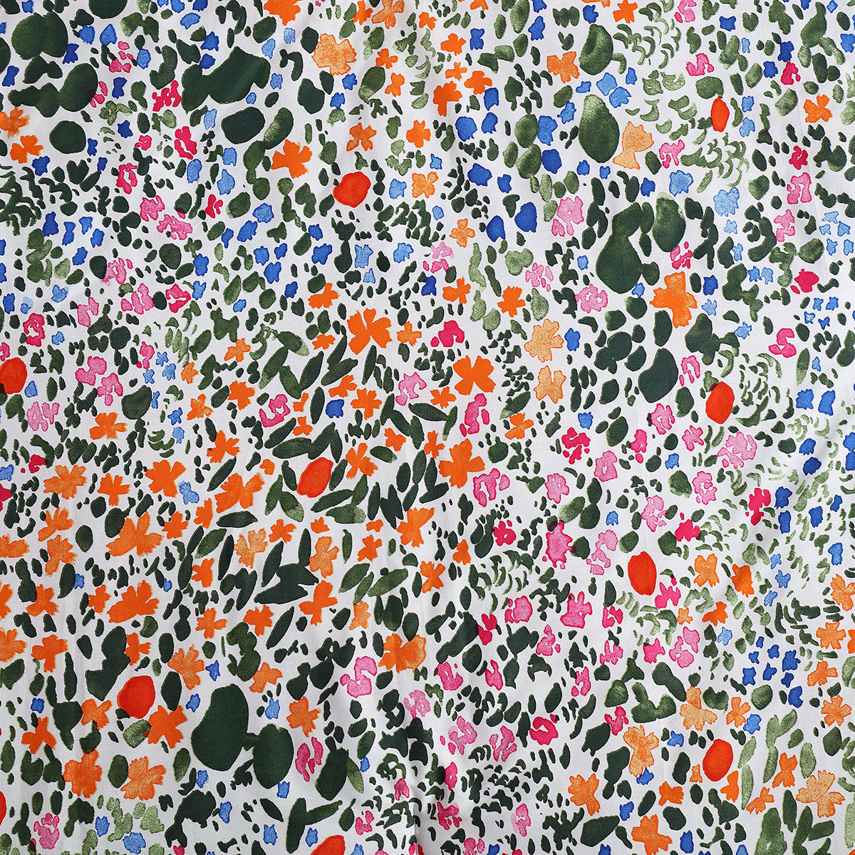 Marimekko Rantaniitty Orange / Green / Multi Duvet Cover Set - King