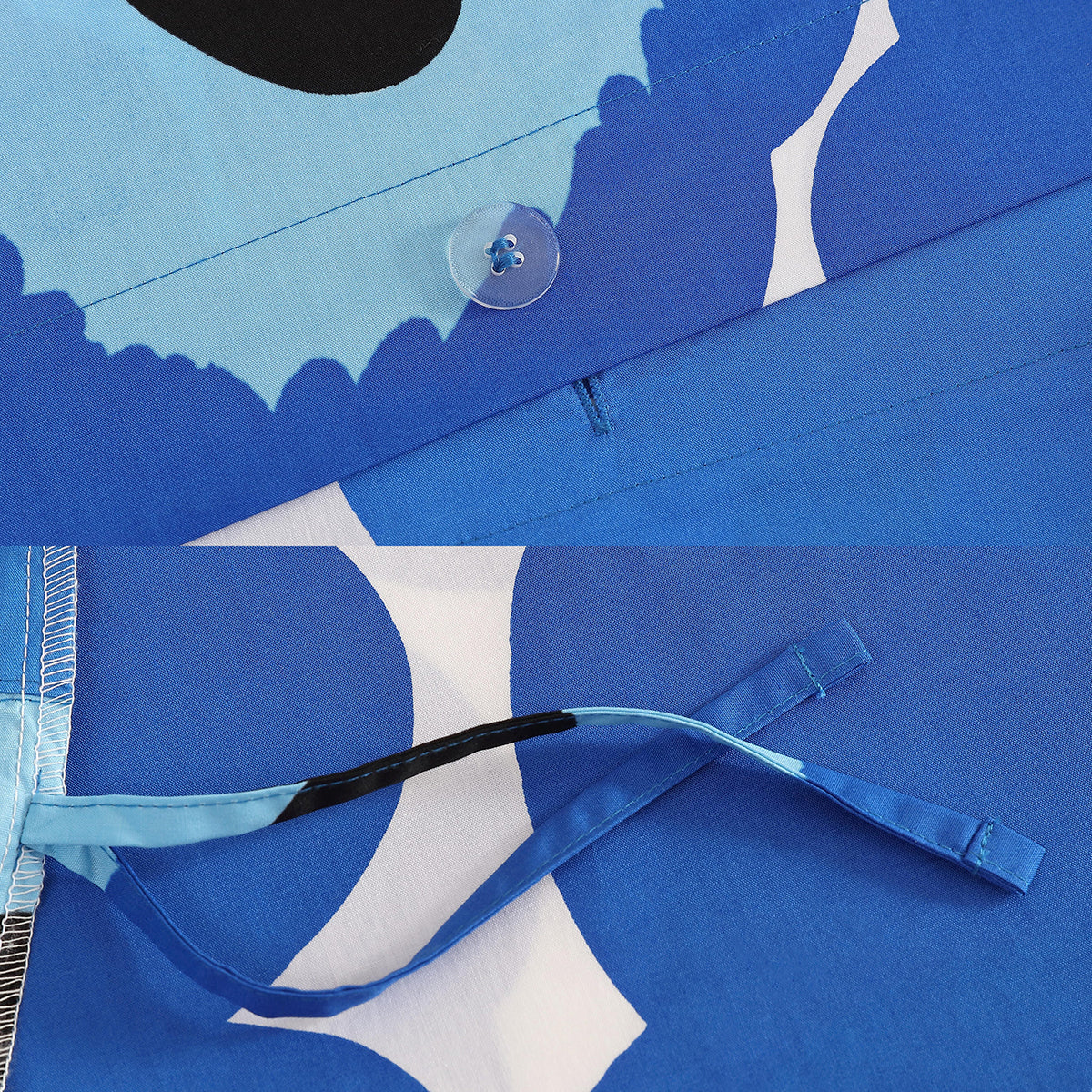 Marimekko Unikko Blue Full / Queen Duvet Cover Set