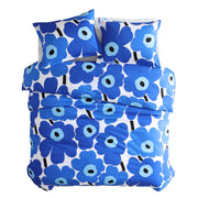 Marimekko Unikko Blue Full / Queen Duvet Cover Set