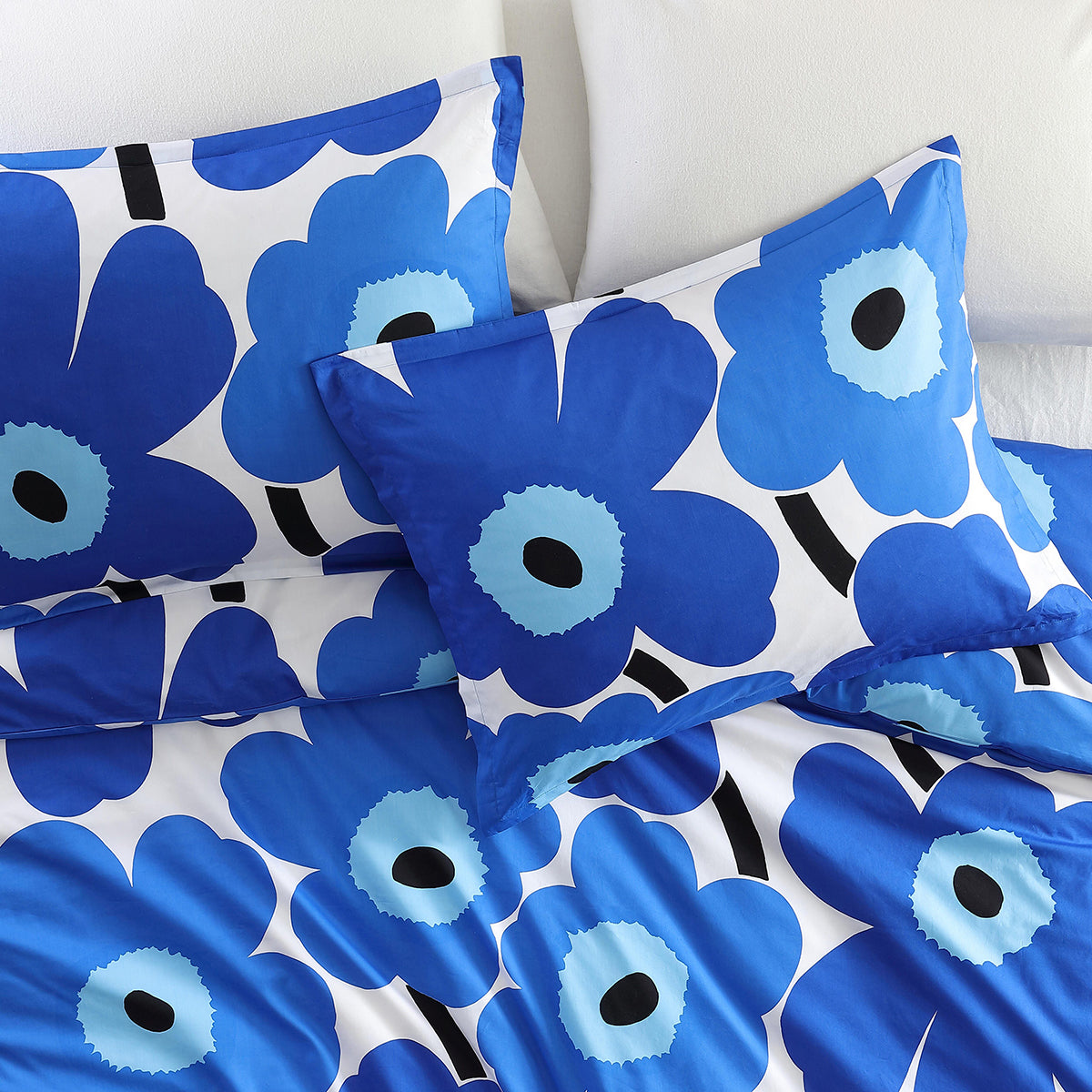 Marimekko Unikko Blue King Duvet Cover Set