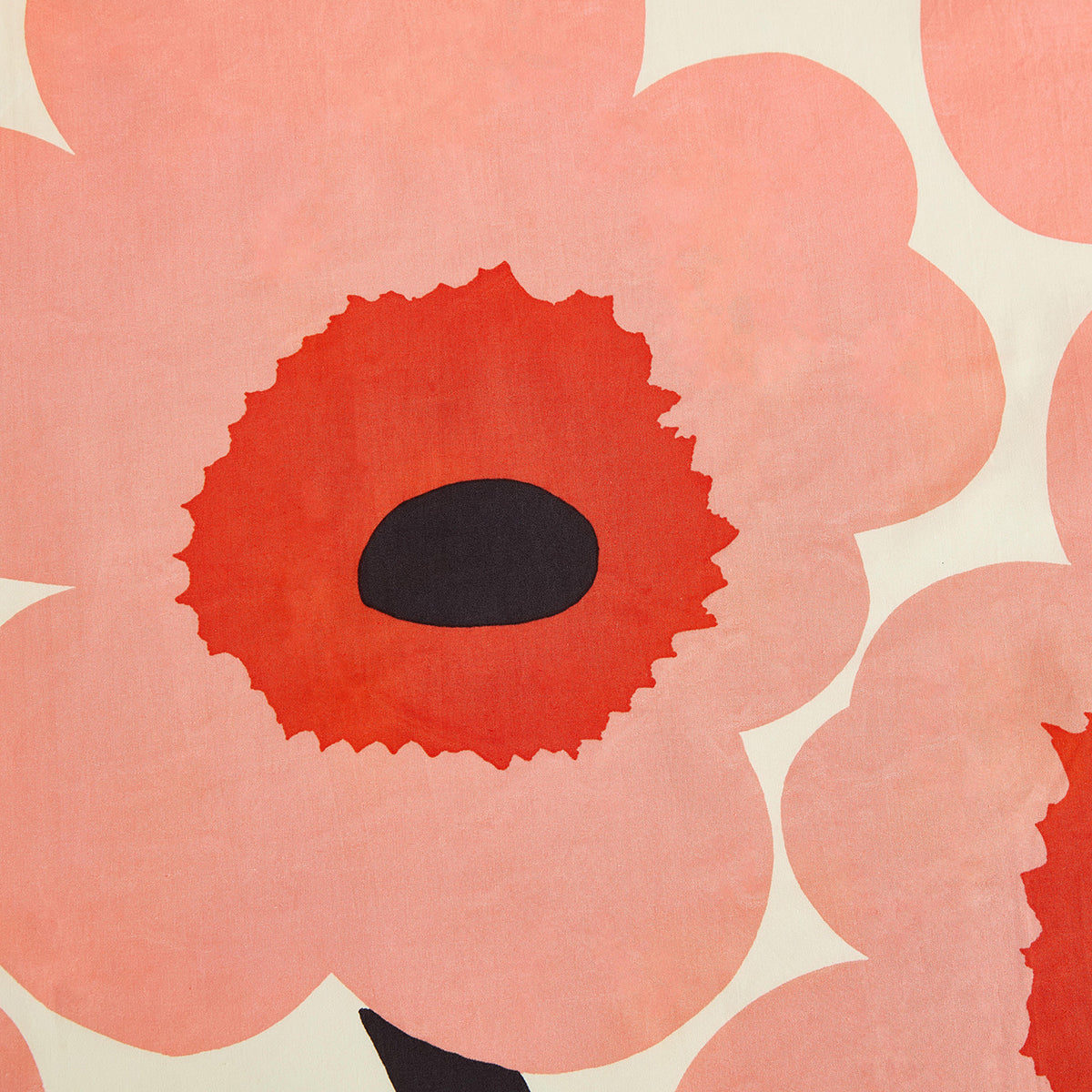 Marimekko Unikko Coral / Pink Duvet Cover Set - Full / Queen
