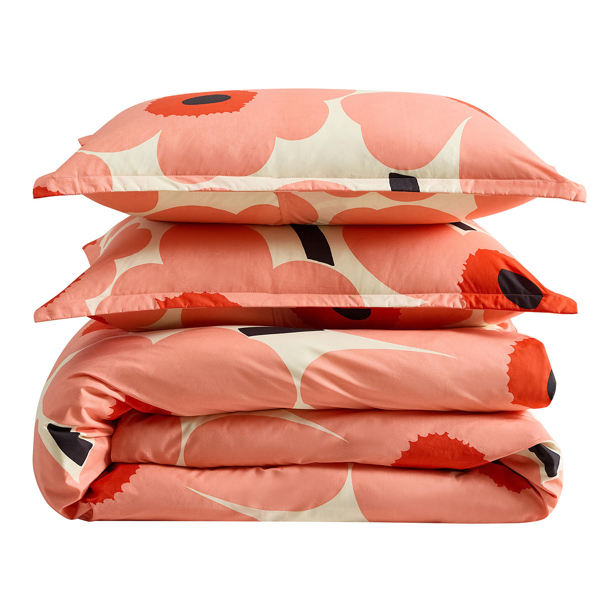 Marimekko Unikko Coral / Pink Duvet Cover Set - King