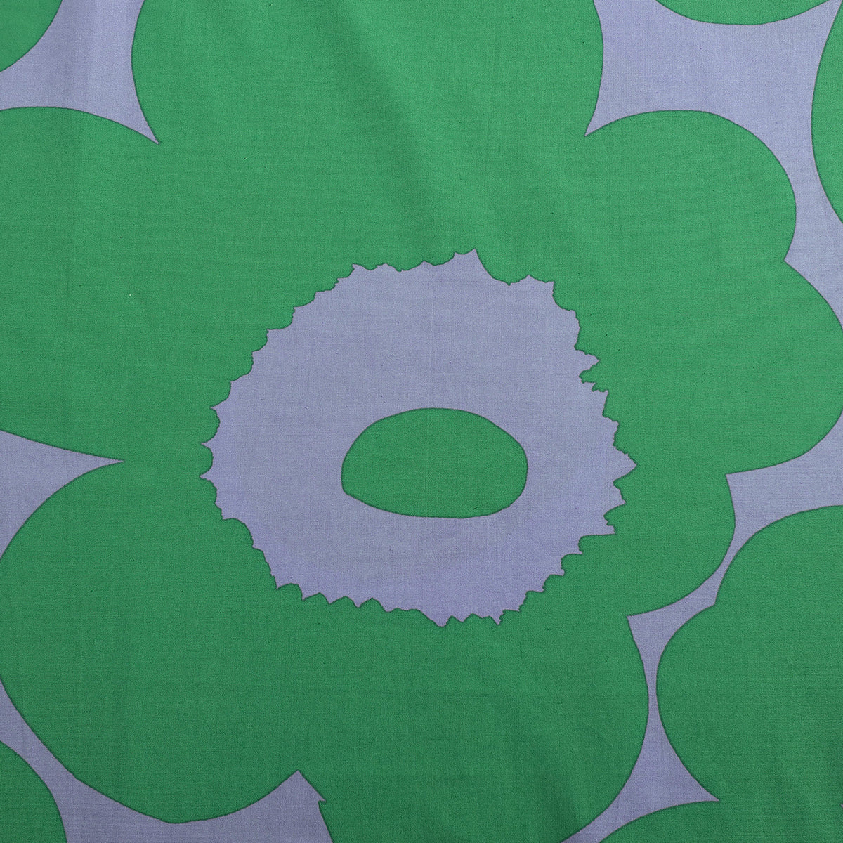 Marimekko Unikko Green / Blue Duvet Cover Set - Full / Queen