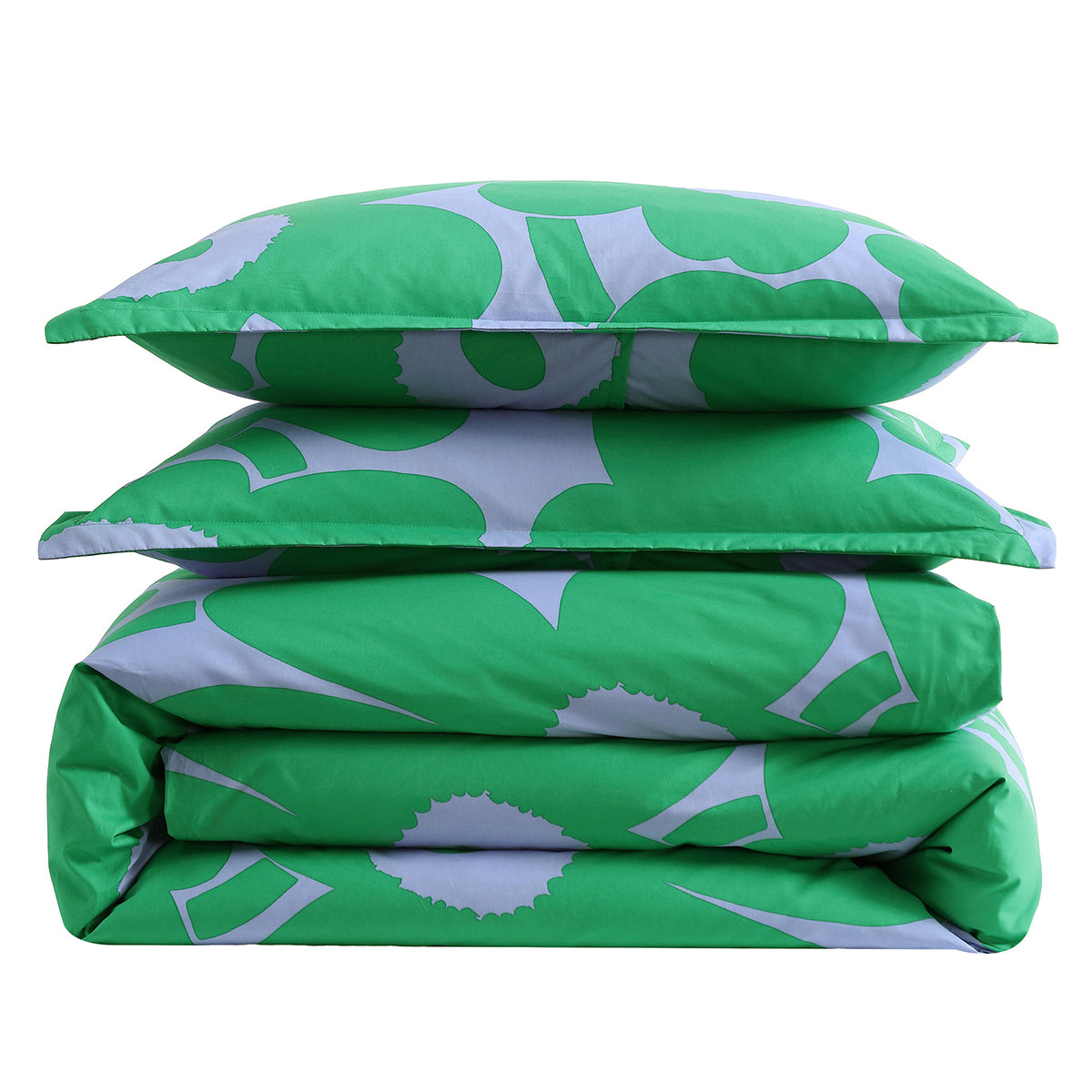 Marimekko Unikko Green / Blue Duvet Cover Set - King