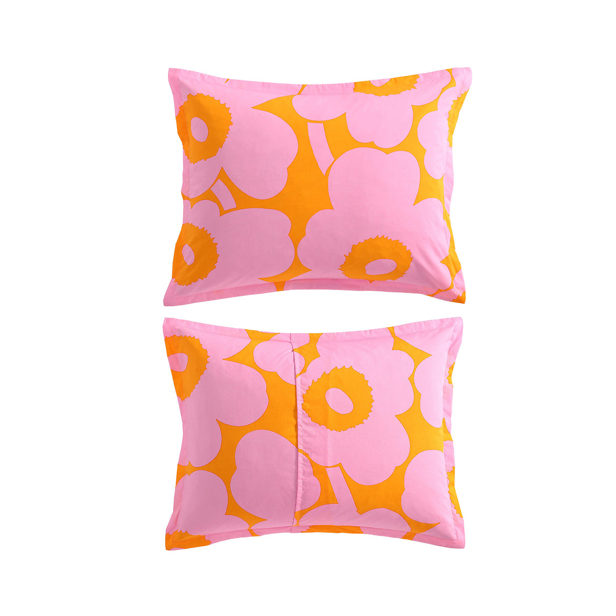 Marimekko Unikko Pink / Orange Duvet Cover Set - King