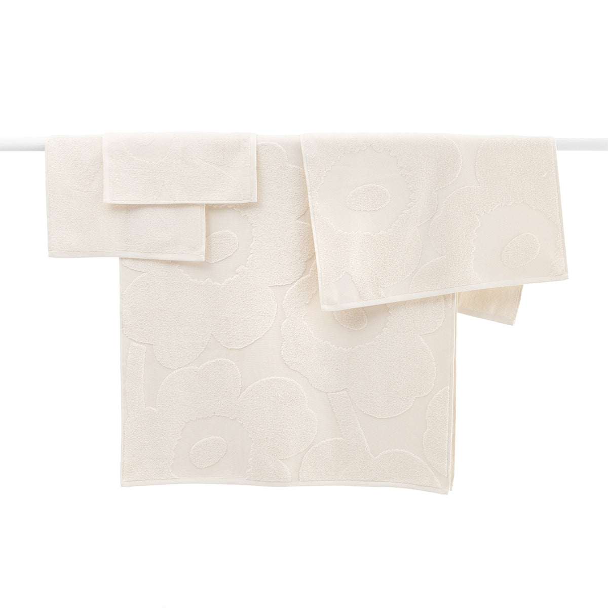 Marimekko Unikko Ivory Towels