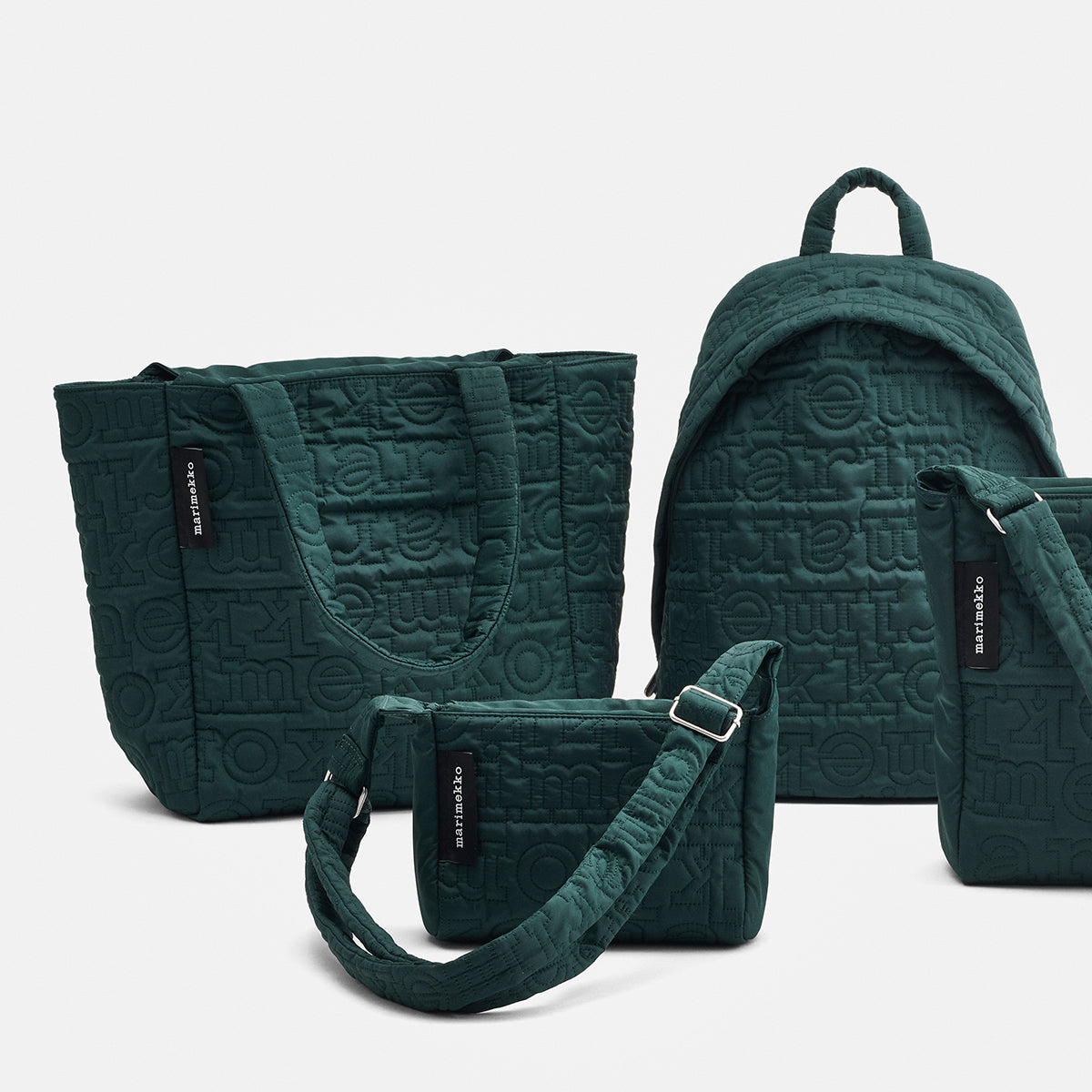Marimekko Logo Dark Green Small Crossbody Shoulder Joy Bag