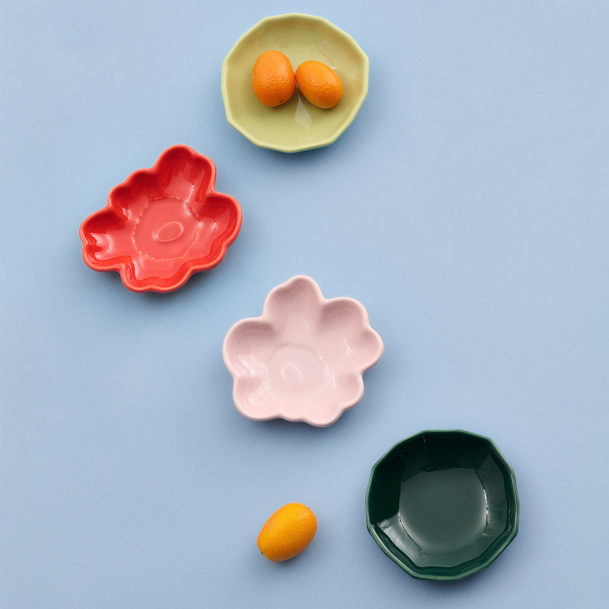 Marimekko Unikko Shape Orange-Red Mini Sauce Plate