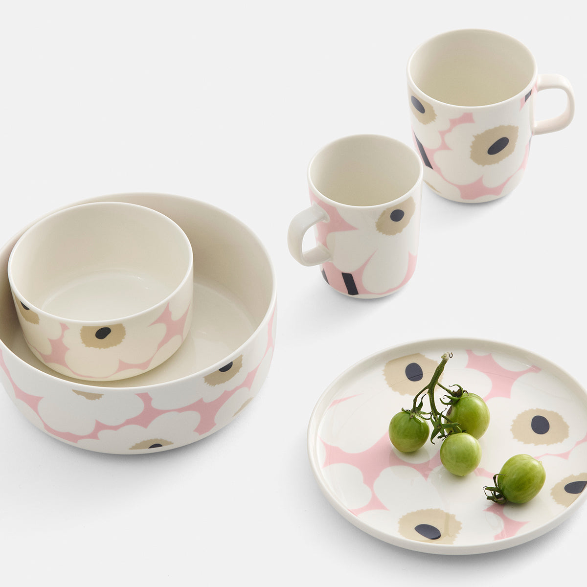 Marimekko Unikko White / Beige / Pink Mug