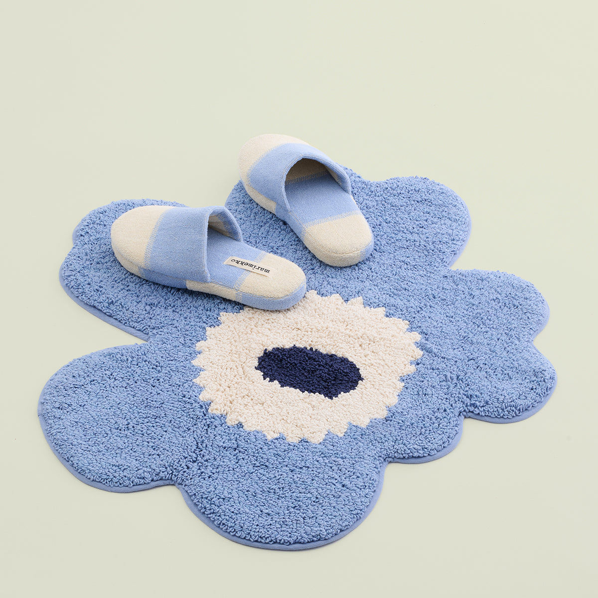 Marimekko Galleria Light Blue / Sand Slippers