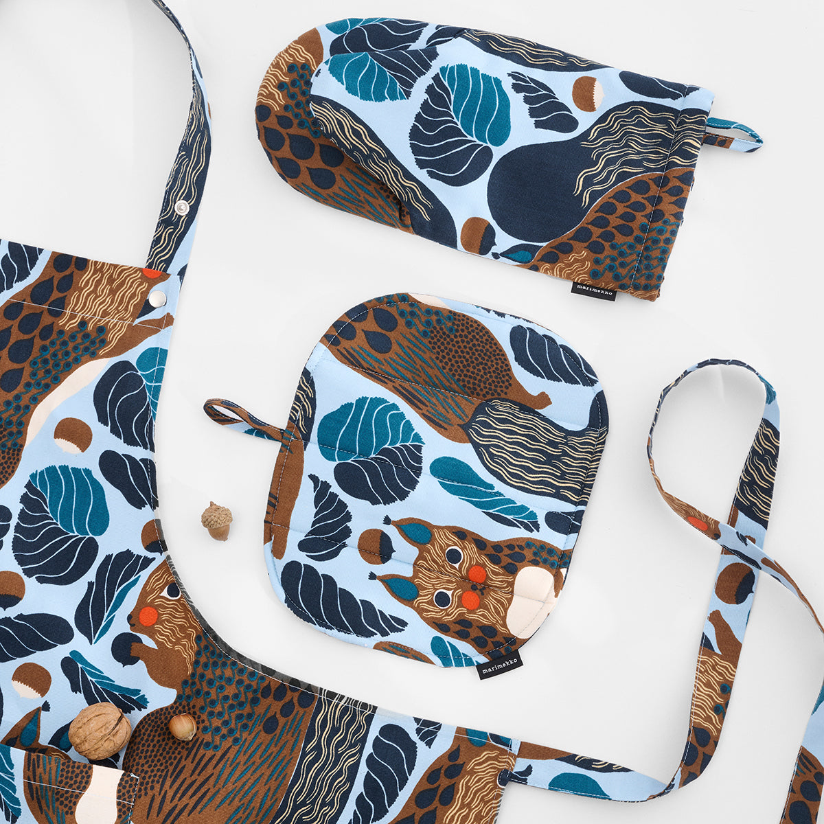 Marimekko Kurre Light Blue / Brown / Multi Pot Holder
