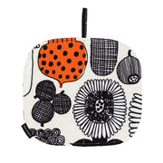Marimekko Puutarhurin Parhaat Off White / Black / Orange Pot Holder