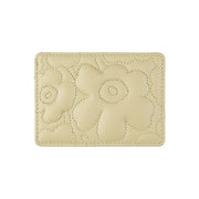 Marimekko Unikko Beige Leather Card Holder