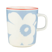 Marimekko Juhla Unikko White / Light Blue / Orange Mug