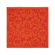 Marimekko Kuittaus Unikko Orange / Dark Orange Wool Scarf