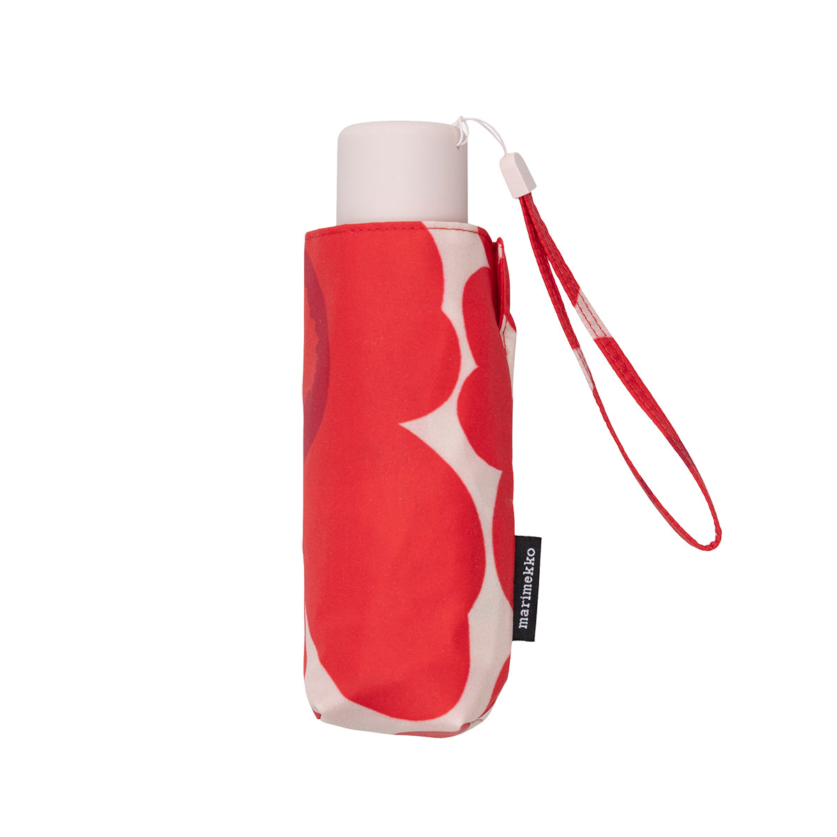 Marimekko Unikko Red / Light Pink Mini Manual Umbrella