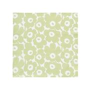 Marimekko Mini Unikko Pear Green / White Linen Napkin
