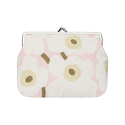 Marimekko Mini Unikko Pink / Off White / Light Brown Large Coin Purse