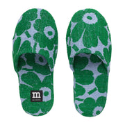 Marimekko Unikko Light Blue / Green Slippers