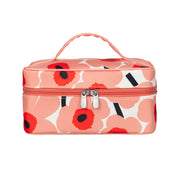 Marimekko Unikko Coral / Off White / Charcoal Tuttu Cosmetic Bag