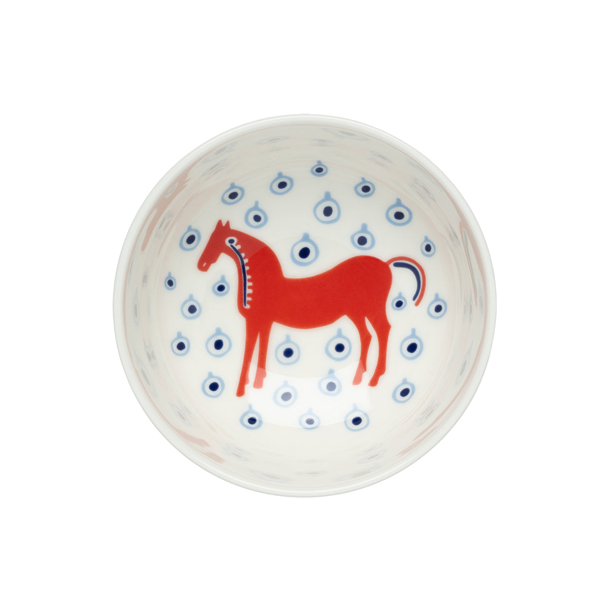 Marimekko Musta Tamma White / Red / Blue Footed Rice Bowl - Year of the Horse 2026