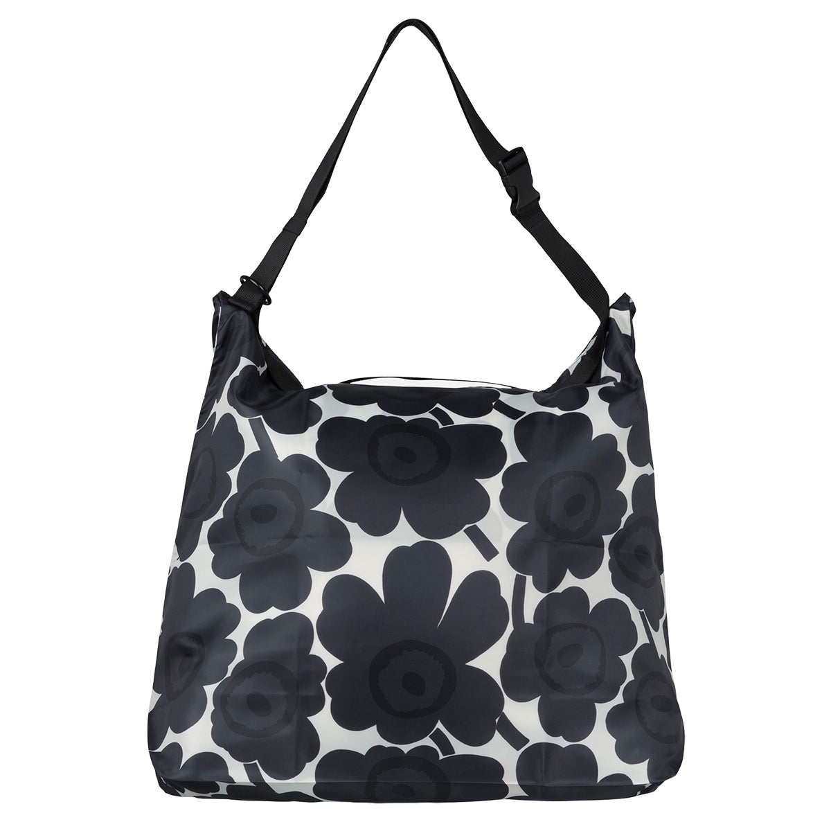 Marimekko Unikko Dark Grey / White Large Neat Crossbody Shoulder Bag