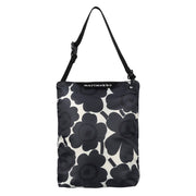 Marimekko Unikko Dark Grey / White Medium Neat Crossbody Shoulder Bag