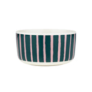Marimekko Piccolo Forest Green / Pink Soup / Cereal Bowl