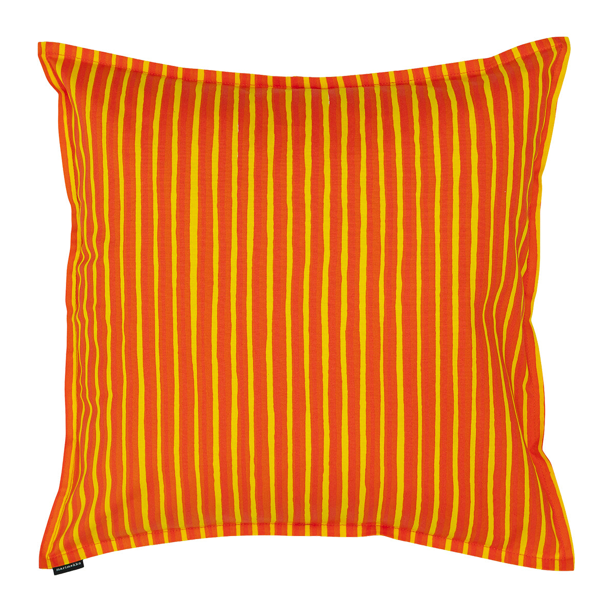 Marimekko Piccolo Orange-Red / Yellow Throw Pillow