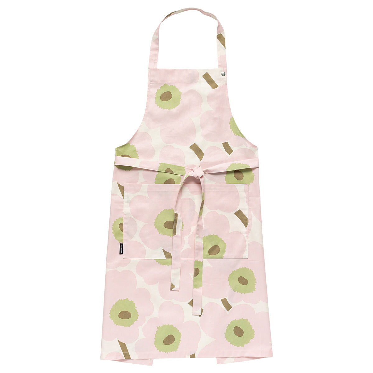 Marimekko Unikko Pink / Off White / Pear Green Apron