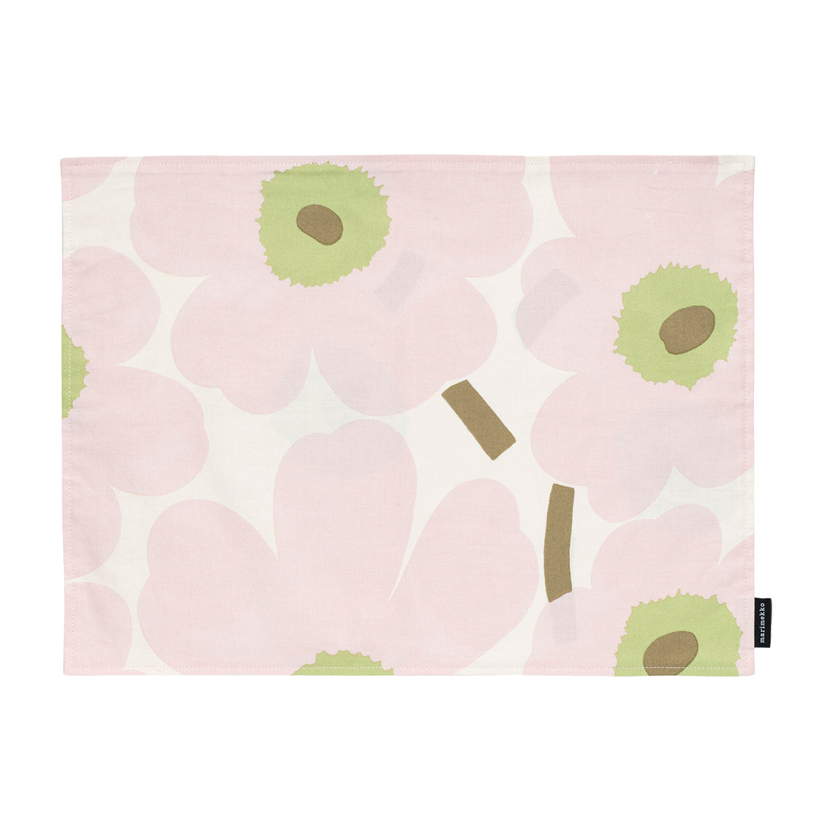 Marimekko Unikko Pink / Off White / Pear Coated Placemat